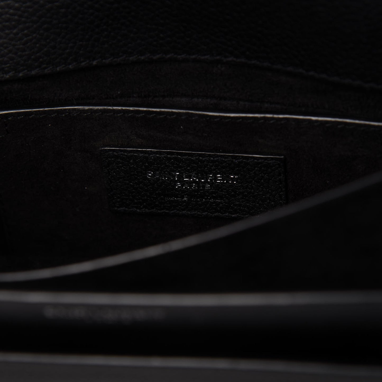 Grained Calfskin Small Monogram Sunset Black
