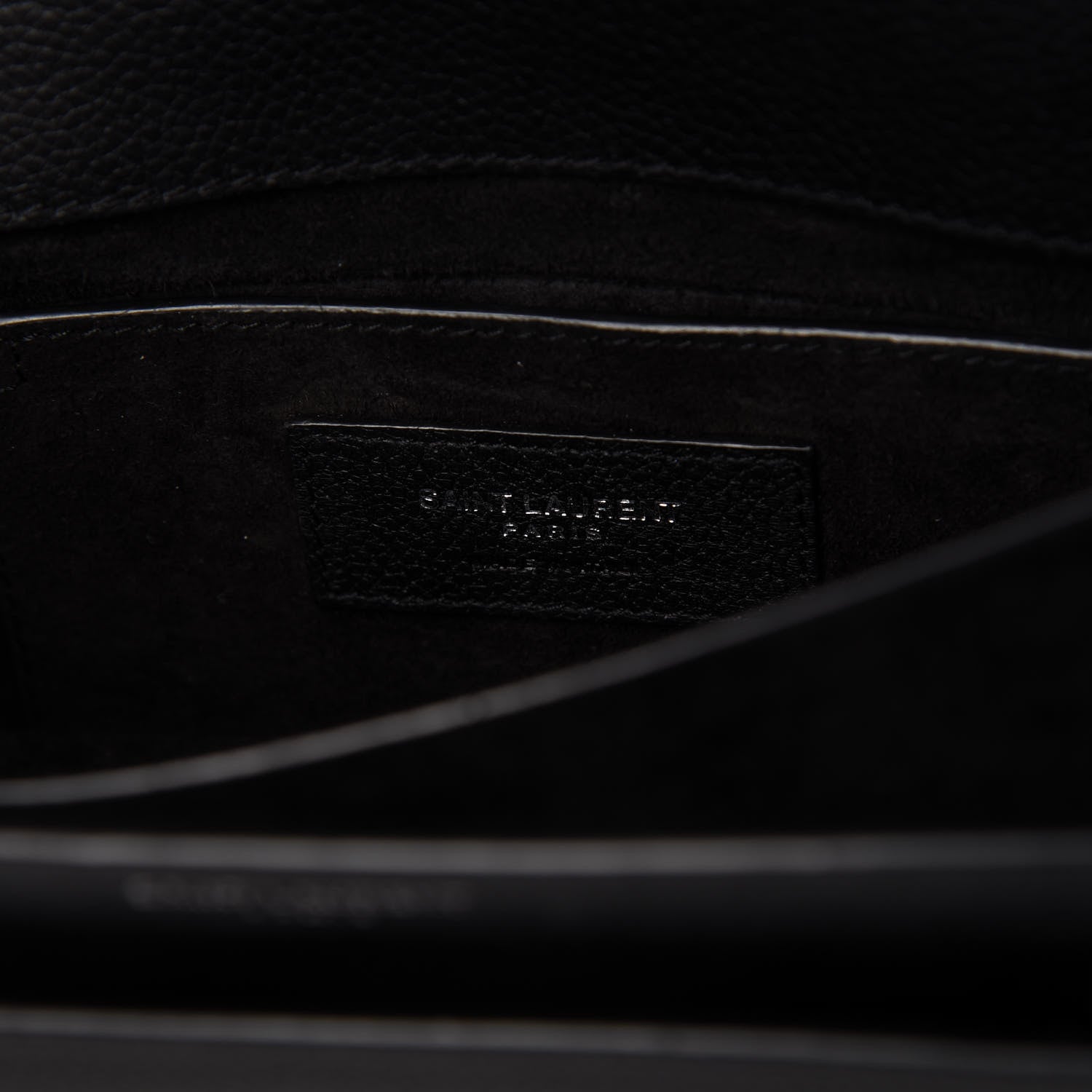 Saint Laurent Grained Calfskin Small Monogram Sunset Black 8 of 10