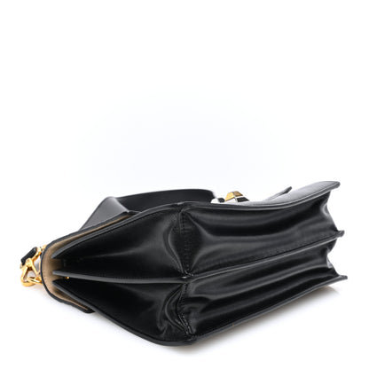Fendi Vitello Liberty FF 1974 Embossed Kan I Shoulder Bag Black 3 of 8