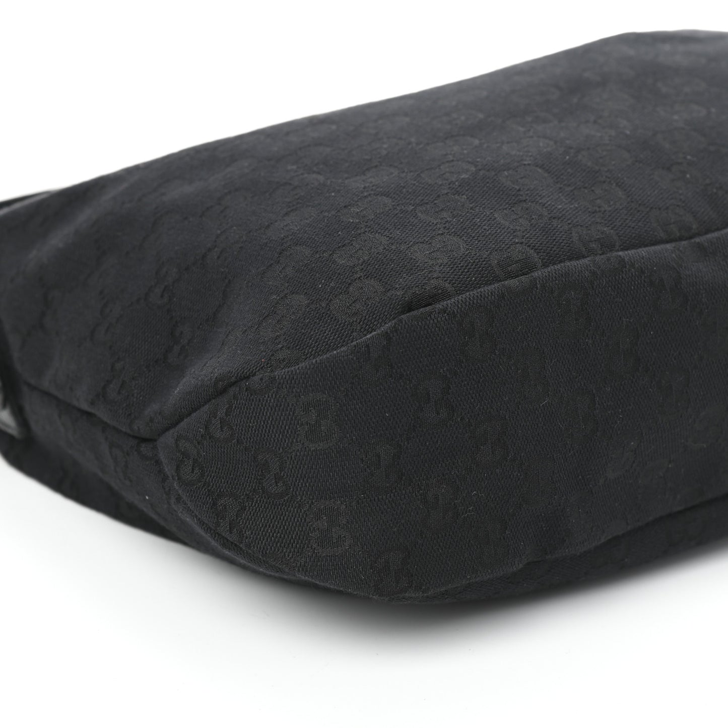 Monogram Medium Horsebit Chain Hobo Black