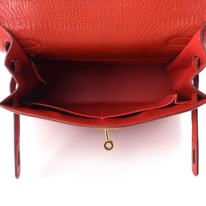 Hermes Chevre Mysore Kelly Sellier 28 Rouge Casaque 5 of 10
