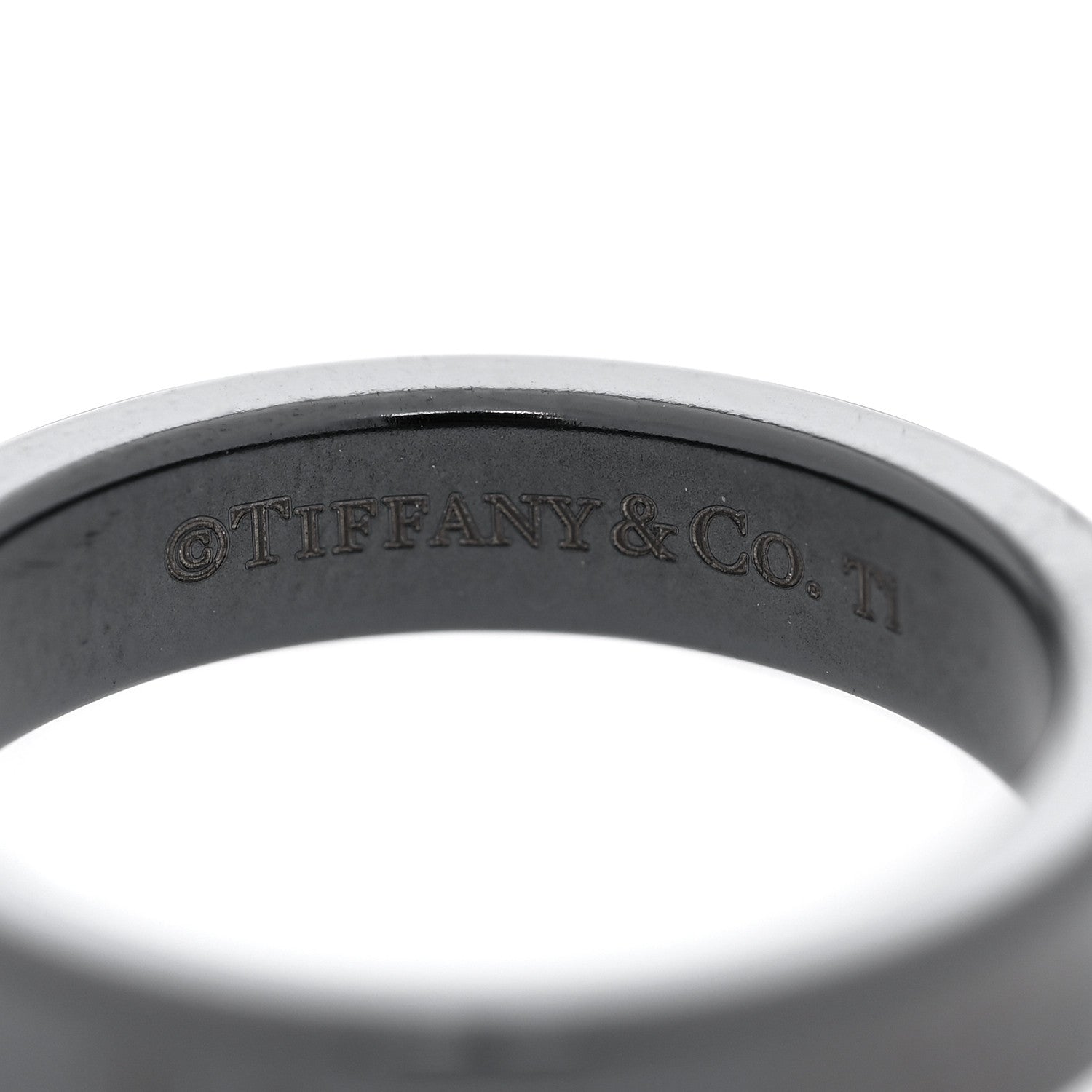 Tiffany Titanium 4mm Narrow 1837 Ring 51 5.75 4 of 5