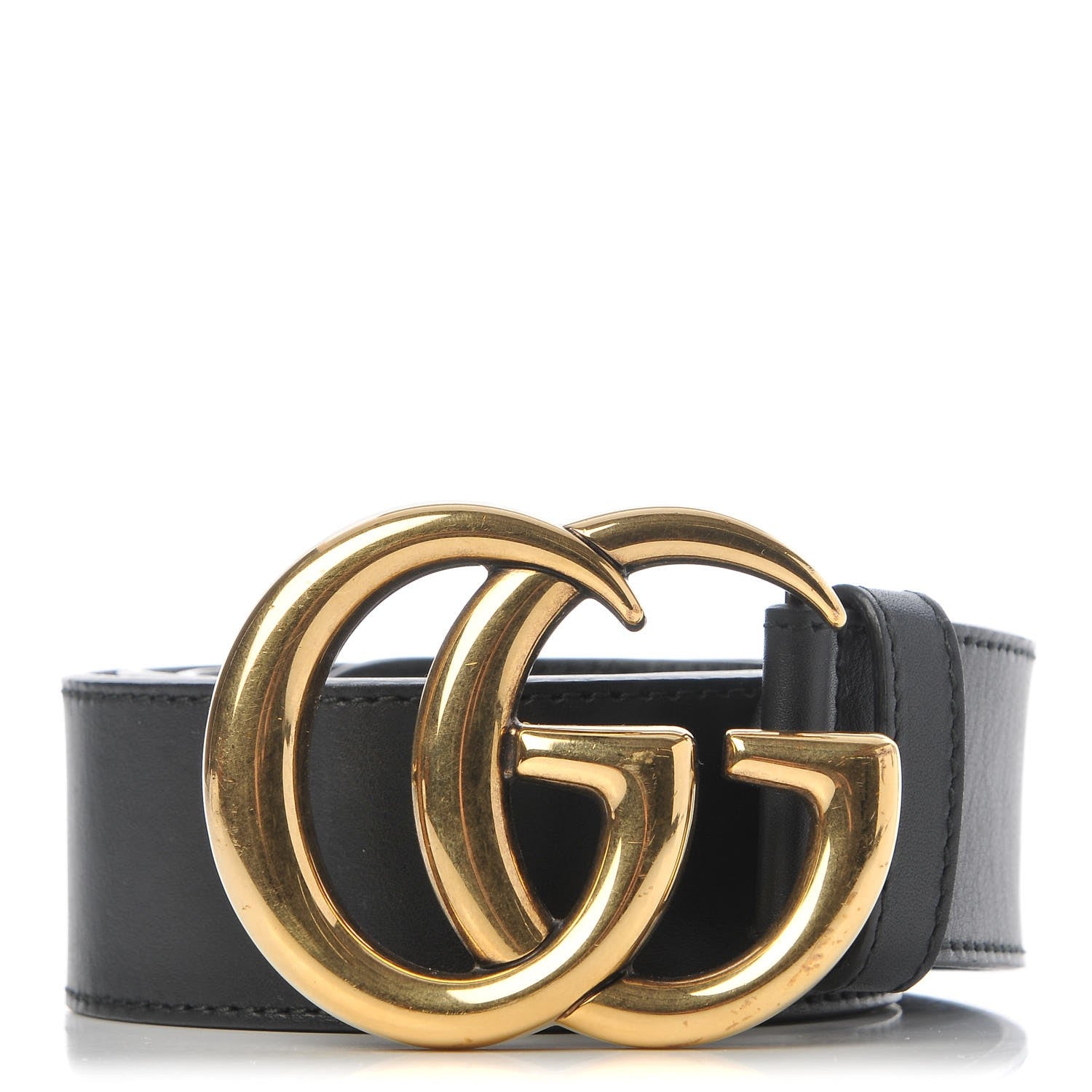 Gucci Calfskin Double G 40mm Belt 85 34 Black 1 of 5