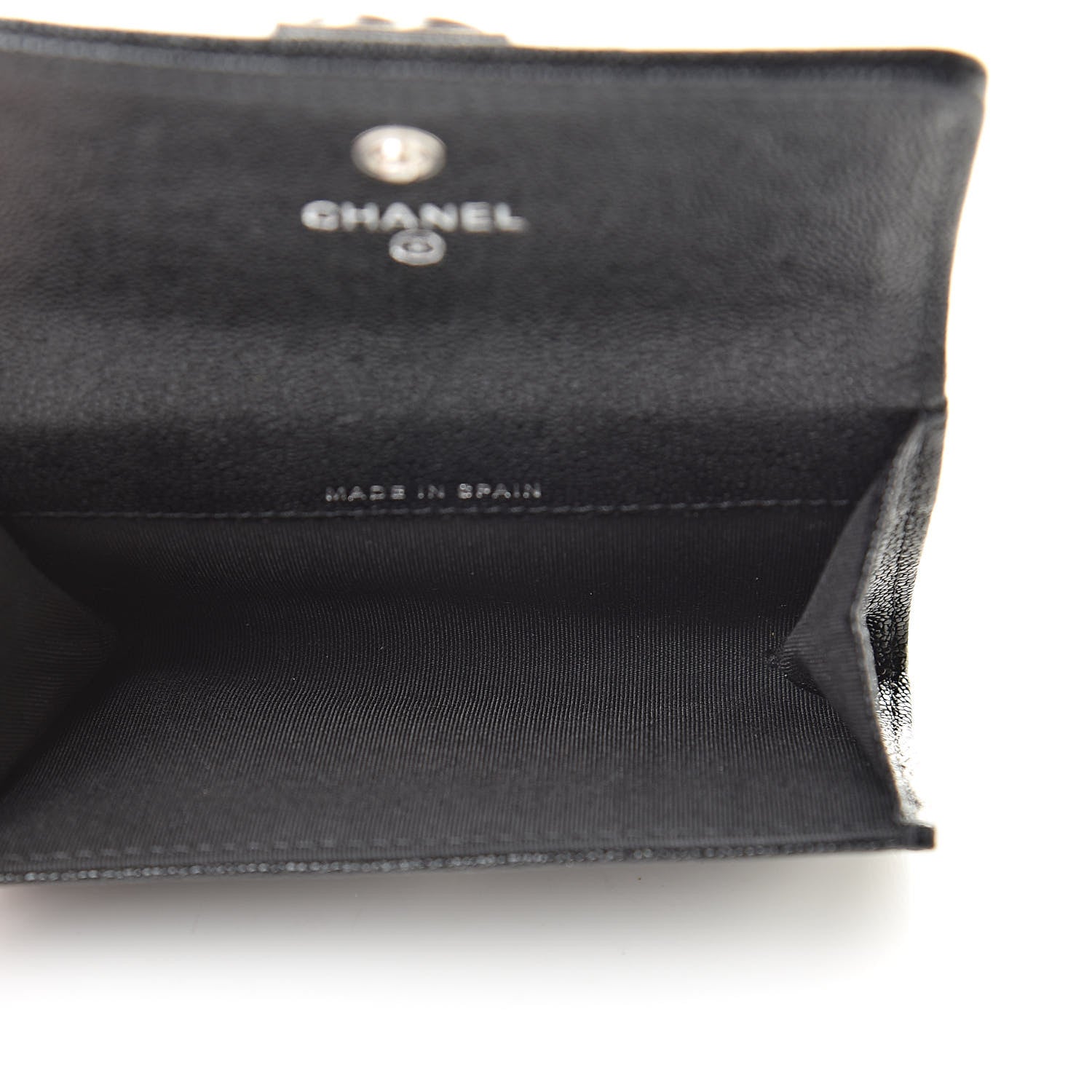 Chanel Caviar Quilted Boy Flap Card Holder Black 5 of 9