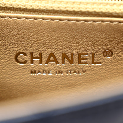 Chanel Iridescent Lambskin Quilted Small Chic Pearls Flap Blue 6 of 10