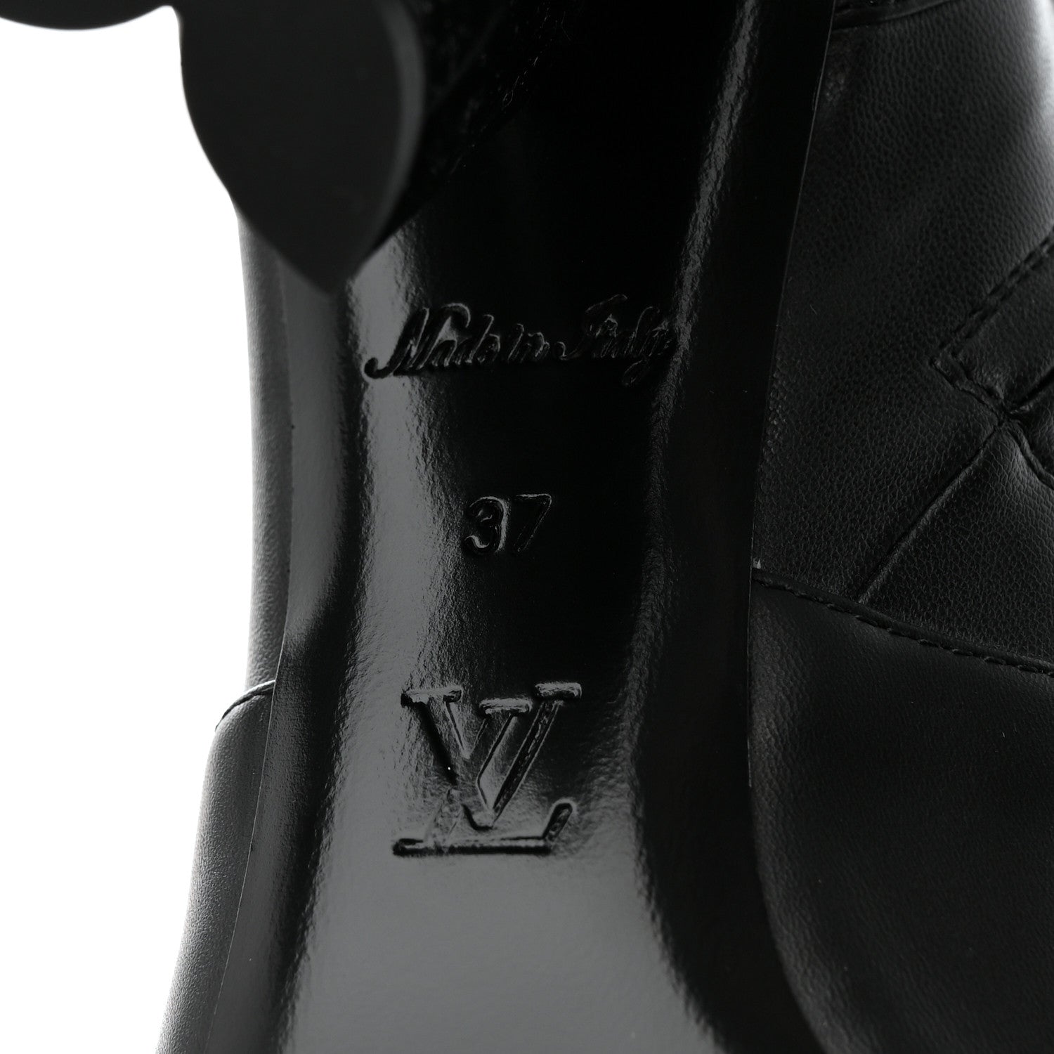 Louis Vuitton Calfskin Uniformes Silhouette Ankle Boots 37 Black 8 of 8