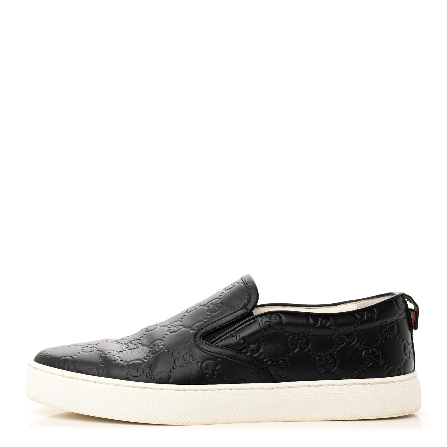Gucci Guccissima Mens Dublin Slip On Sneakers 7.5 Black 1 of 11