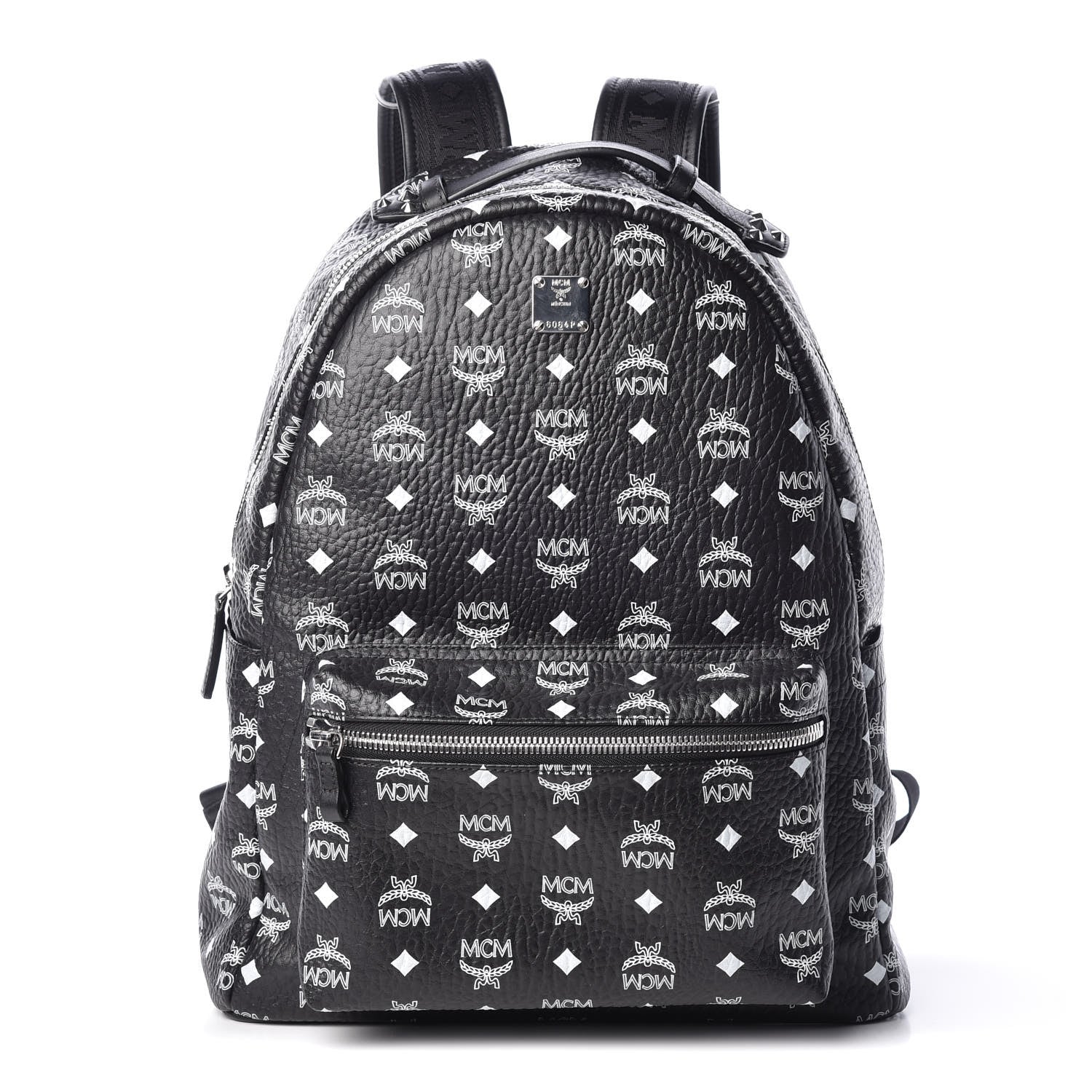 MCM Visetos Medium Stark Backpack Black 1 of 9