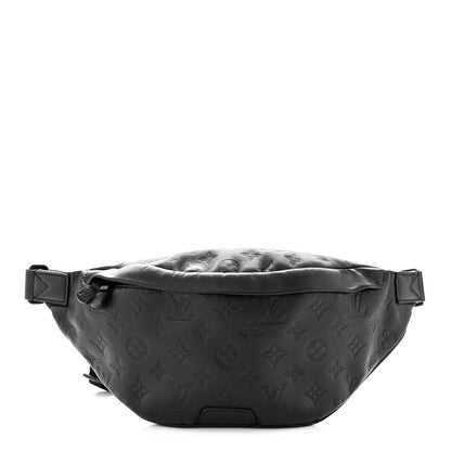 Louis Vuitton Calfskin Monogram Shadow Discovery Bumbag Black 1 of 9