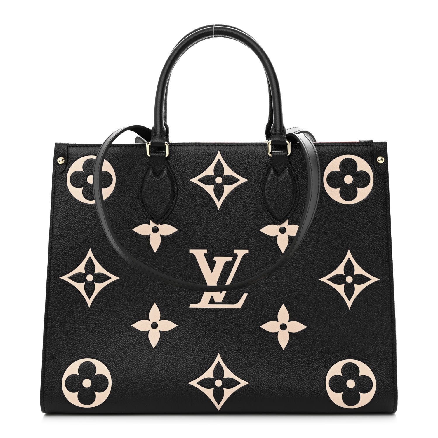 Louis Vuitton Empreinte Monogram Giant Onthego MM Black Beige 1 of 9