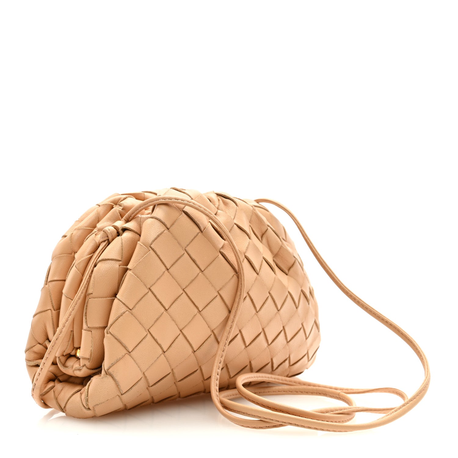 Bottega Veneta Nappa Intrecciato The Mini Pouch Almond 2 of 7