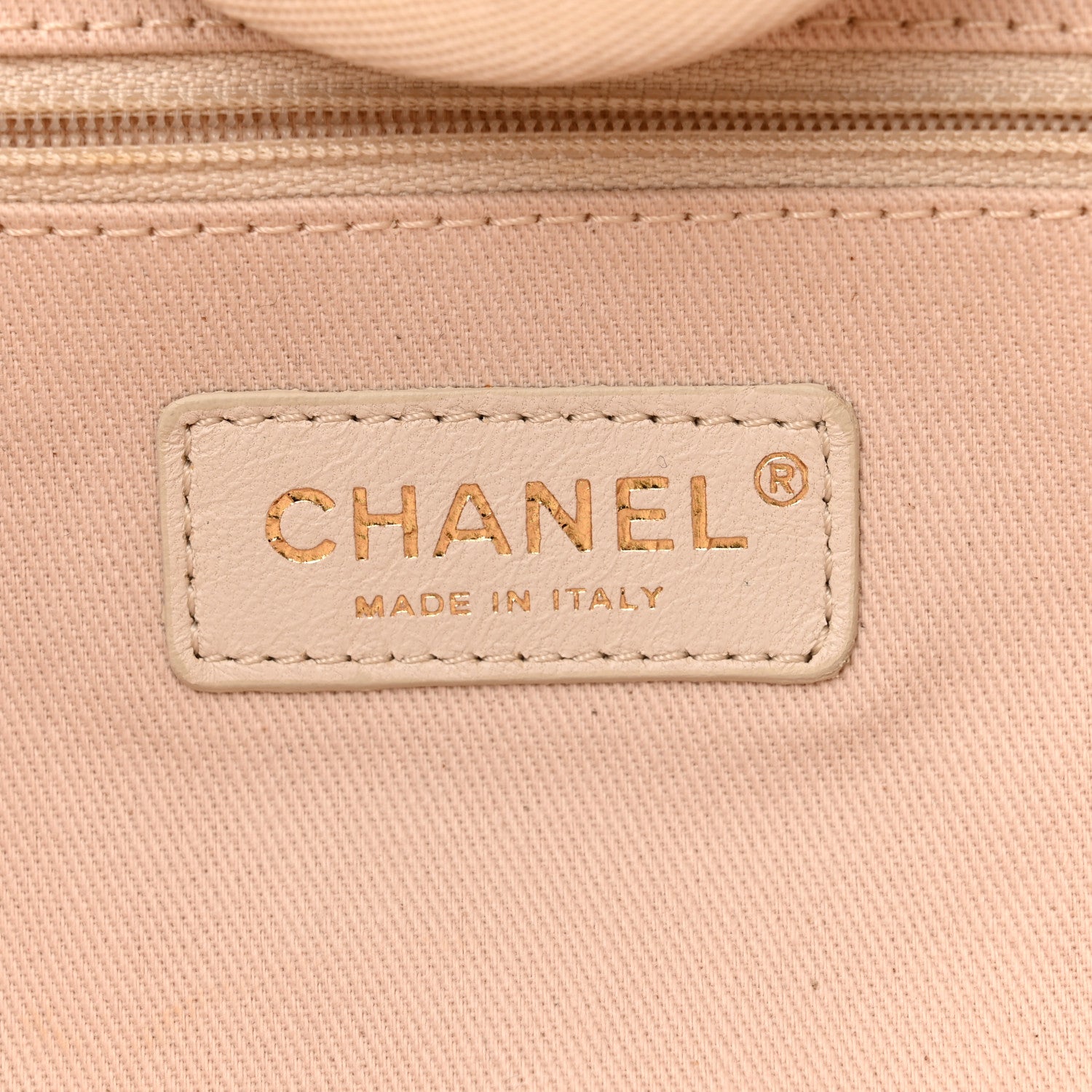 Chanel Mixed Fibers Calfskin Medium Deauville Tote Light Beige 6 of 10