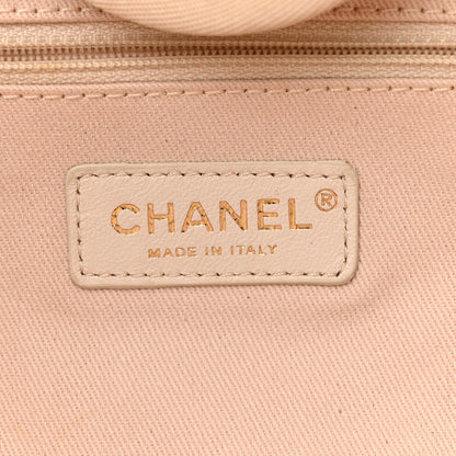 Chanel Mixed Fibers Calfskin Medium Deauville Tote Light Beige 6 of 10