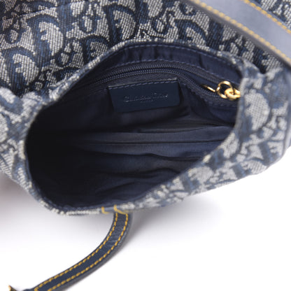 Christian Dior Monogram Mini Saddle Bag Blue 5 of 15