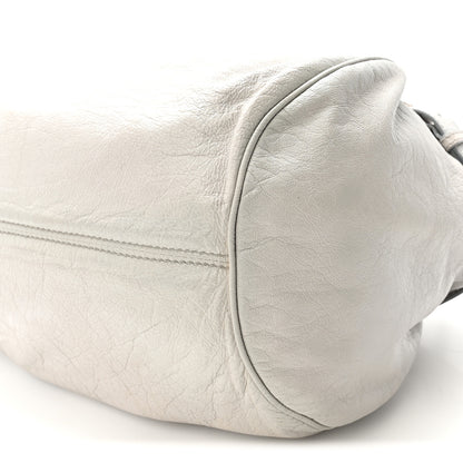 Salvatore Ferragamo Calfskin Marisa Shoulder Bag Grey 10 of 10