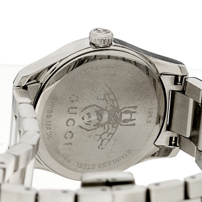 Gucci Stainless Steel Pink Mother of Pearl 27mm G-Timeless Cat Quartz Watch 4 of 5