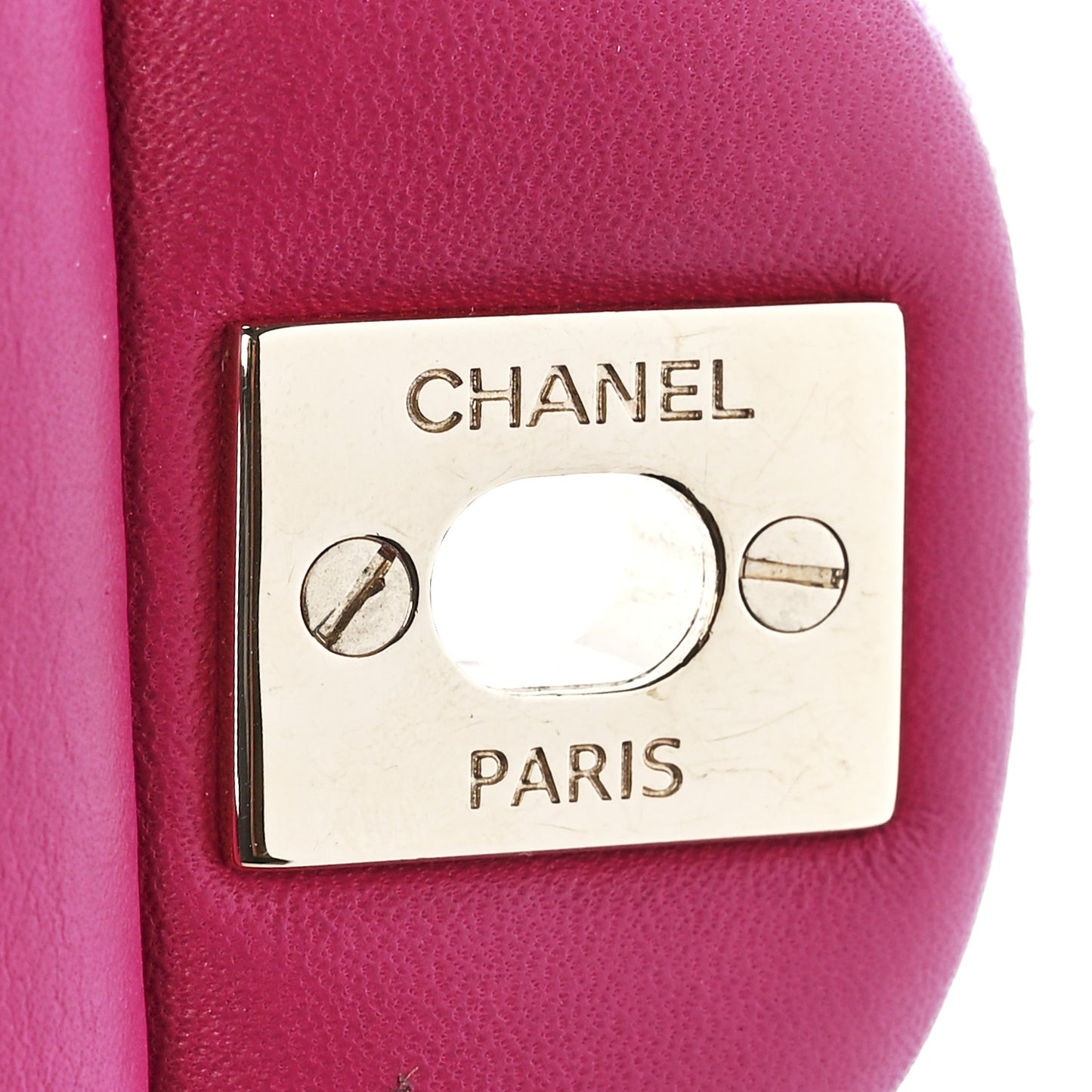 Velvet Quilted Medium Double Flap Pink