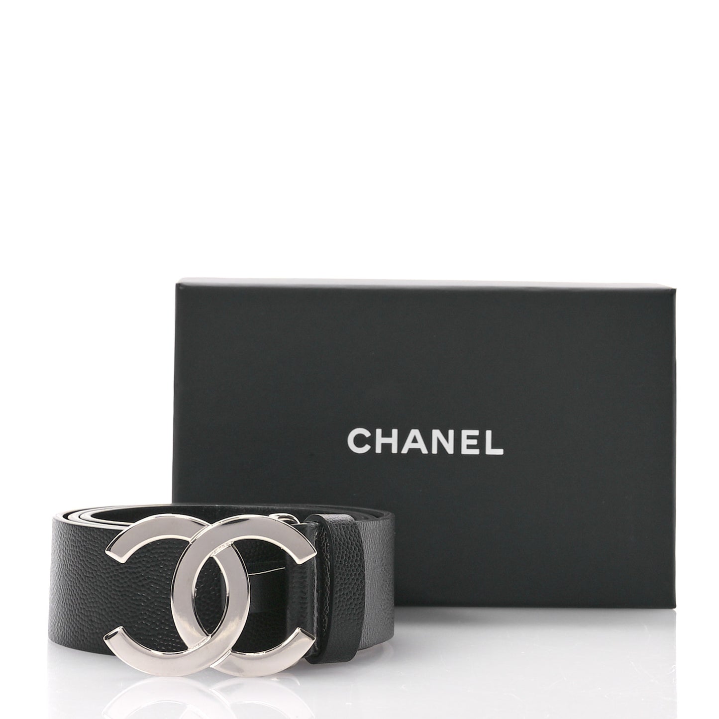 Caviar CC Logo Belt 75 30 Black