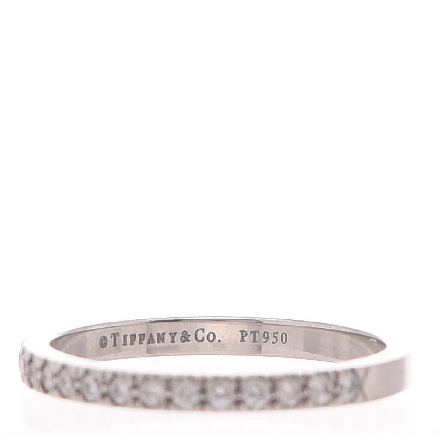 Platinum Diamond Novo Half Circle Ring 54.5 7