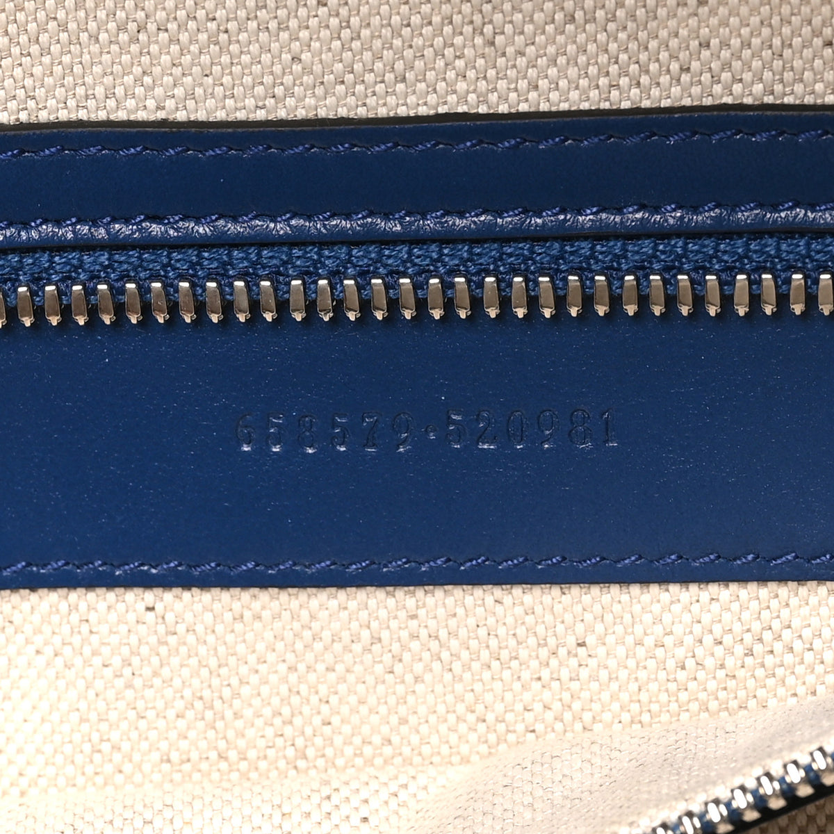 Calfskin GG Tennis Embossed Backpack Intense Metal Blue Black