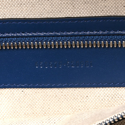 Gucci Calfskin GG Tennis Embossed Backpack Intense Metal Blue Black 7 of 11