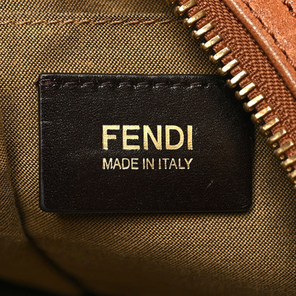 Fendi Sheepskin Zipper Hobo Brown 6 of 12