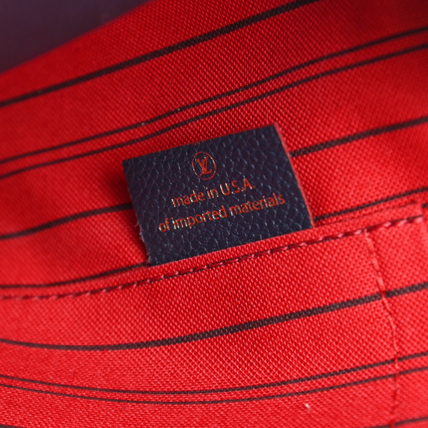 Louis Vuitton Empreinte Montaigne MM Marine Rouge 7 of 10