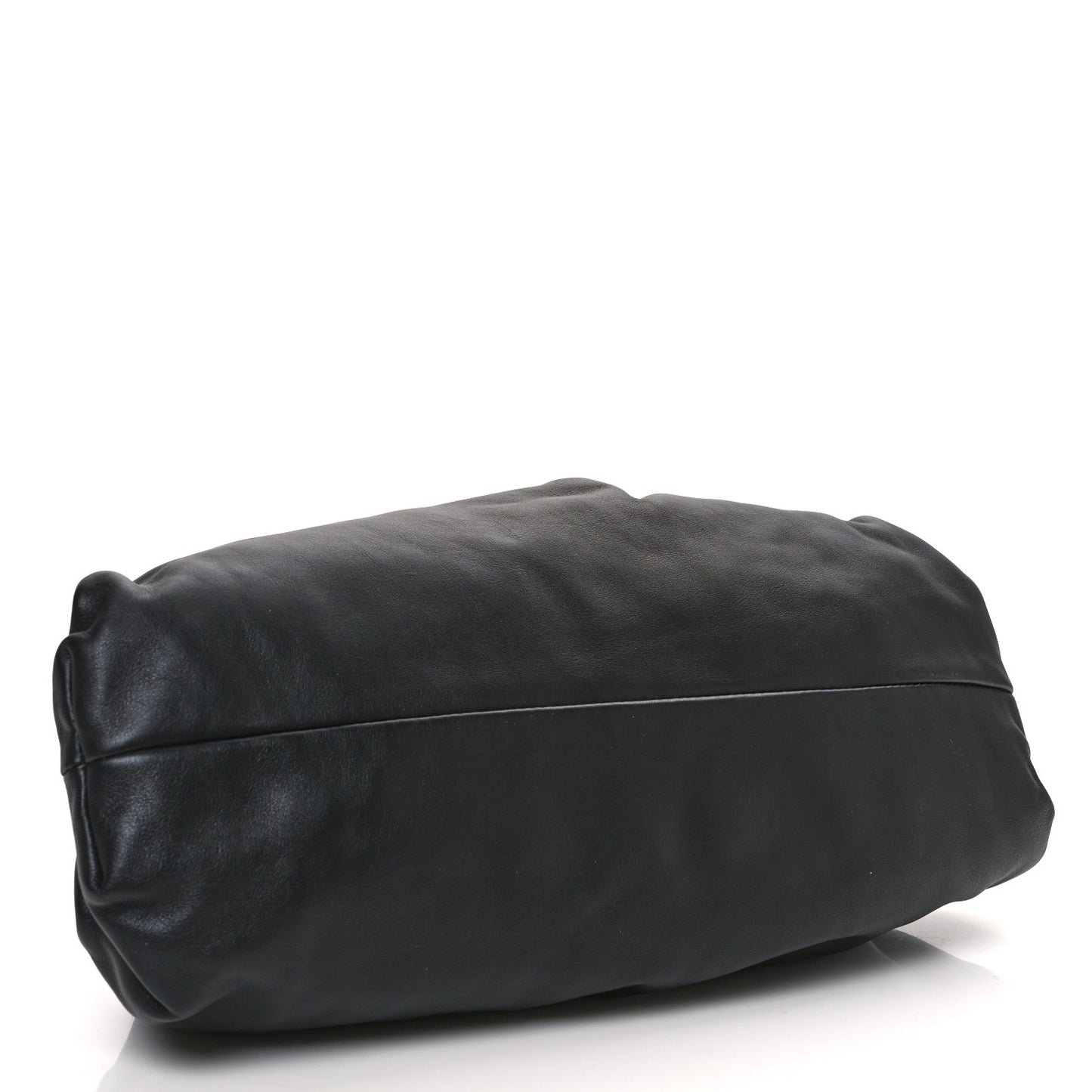 Smooth Butter Calf The Pouch Oversized Clutch Black