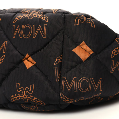 MCM Maxi Visetos Nylon Quilted Mini Aren Hobo Black 10 of 10