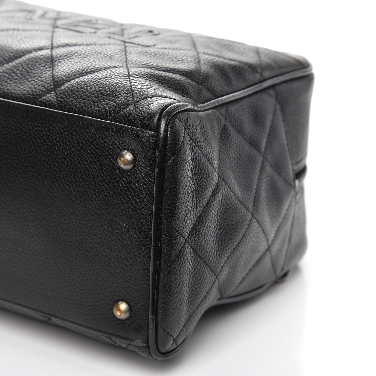 Chanel Caviar Patent Large Bowler Black 9 of 10