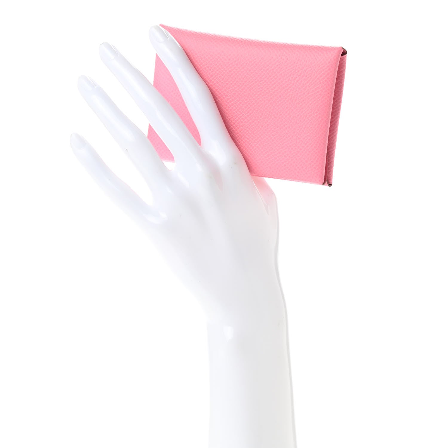 Hermes Epsom Calvi Duo Card Case Rose Confetti 2 of 7