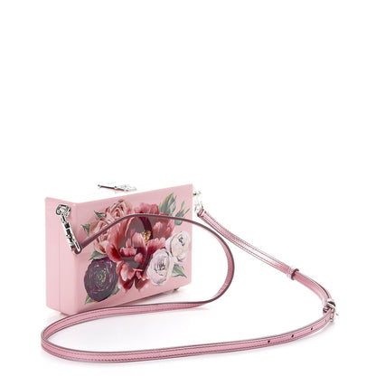 Dolce & Gabbana Acrylic Floral Print Dolce Box Clutch Pink 4 of 7