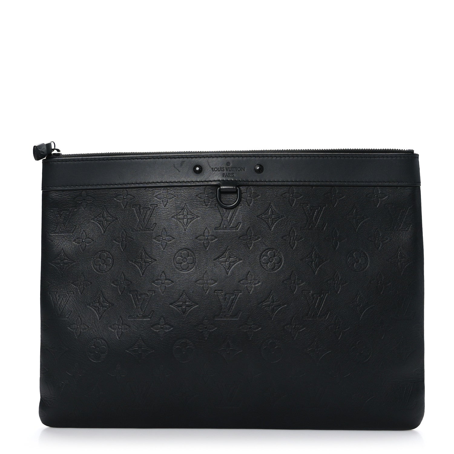 Louis Vuitton Calfskin Monogram Shadow Discovery Pochette Black 1 of 6