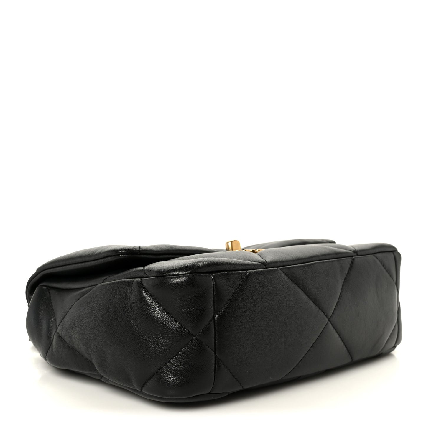 Lambskin Quilted Medium Chanel 19 Flap Black