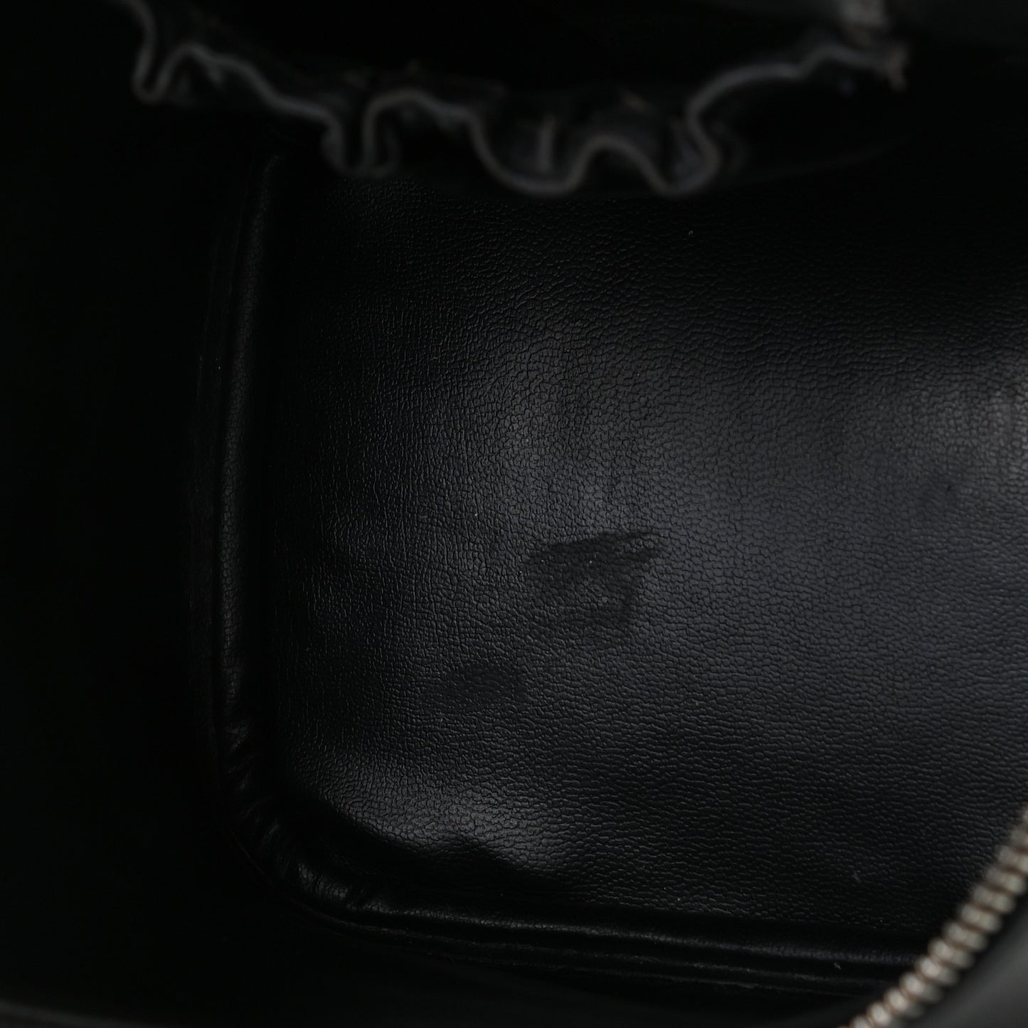 Lambskin Vanity Cosmetic Bag Black