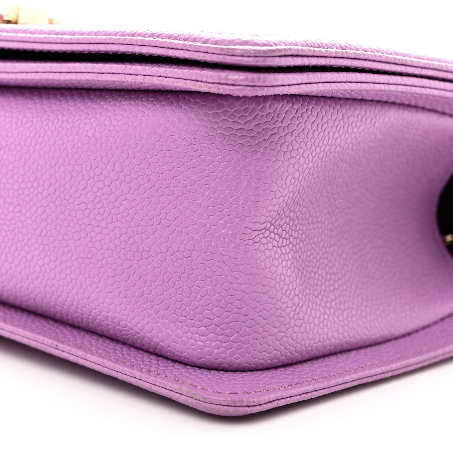 Chanel Caviar Quilted Medium Boy Flap Purple 10 of 10