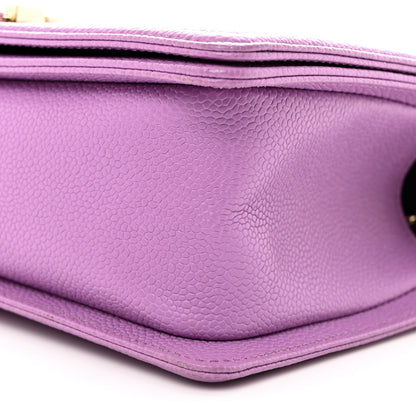 Chanel Caviar Quilted Medium Boy Flap Purple 10 of 10