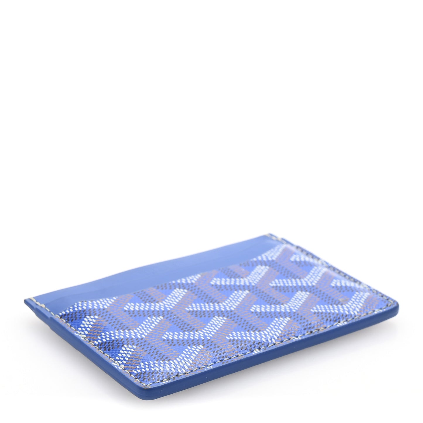 Goyardine Saint Sulpice Card Holder Sky Blue