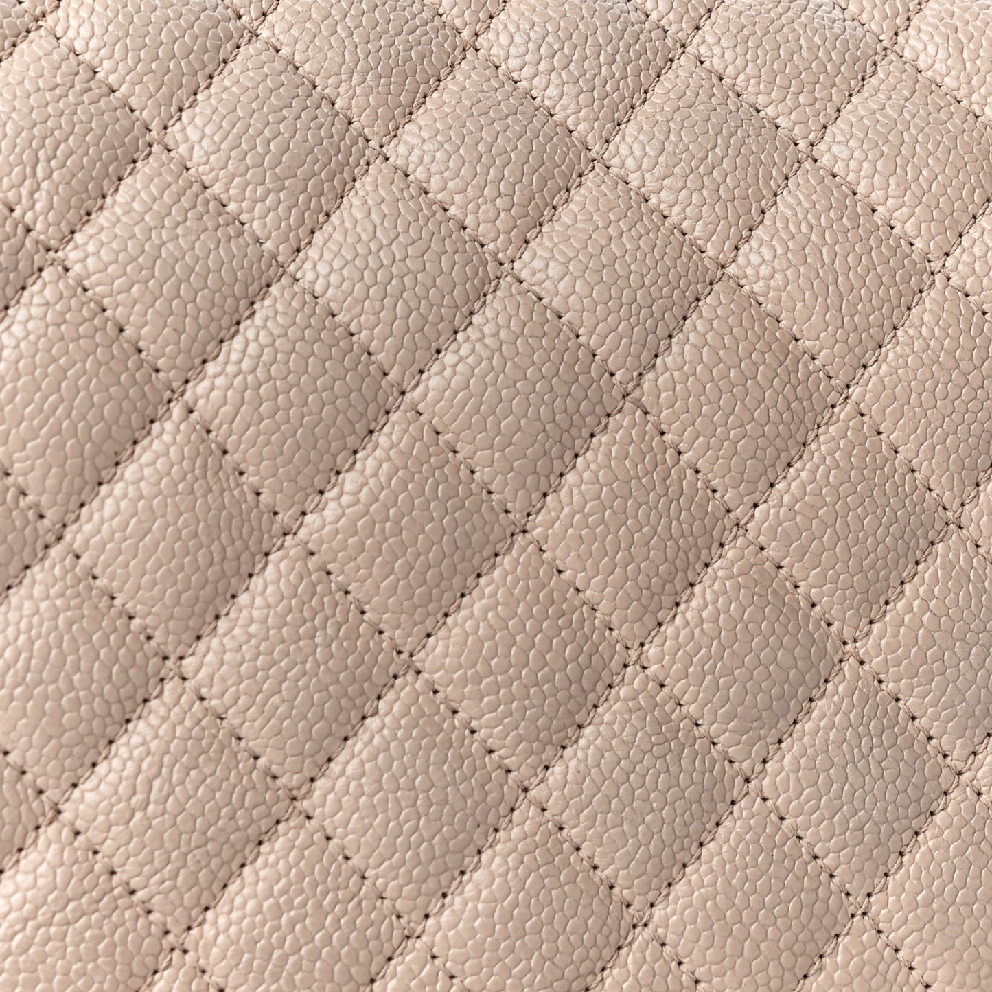 Caviar Quilted Medium Boy Flap Beige
