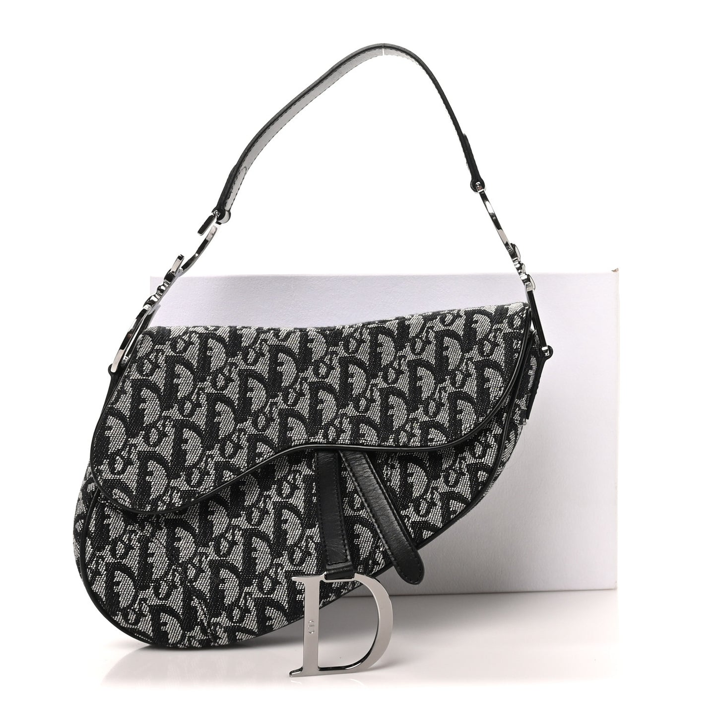 Monogram Saddle Bag Black