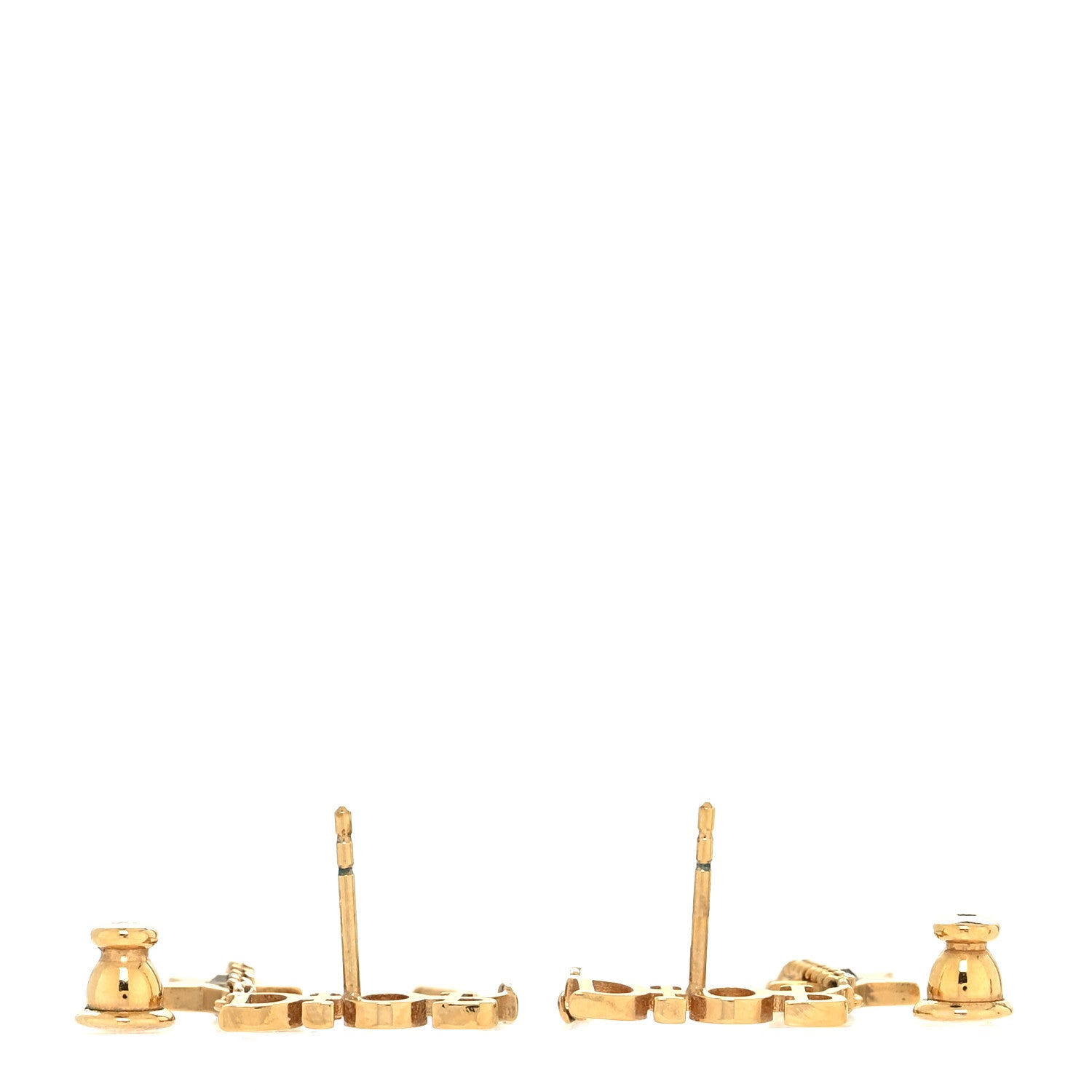 Christian Dior Metal Chain Star Dio(r)evolution Earrings Gold 3 of 3
