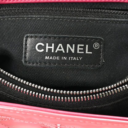 Chanel Patent Quilted Small Coco Shine Accordion Flap Pink 6 of 10
