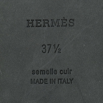 Hermes Metallic Nappa Santorini Sandals 37.5 Rose Doré 10 of 11