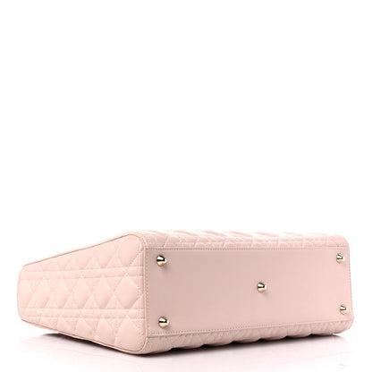 Christian Dior Lambskin Cannage Large Lady Dior Light Pink 4 of 11