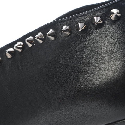 Christian Louboutin Calfskin Studded Miss Fast Plato 140 Platform Booties 39 Black 16 of 23