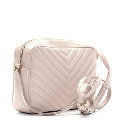 Saint Laurent Calfskin Matelasse Monogram Lou Camera Bag Washed Light Pink 3 of 20