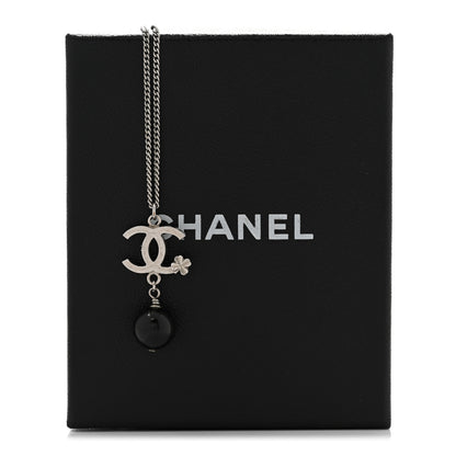 Chanel CC Bead Drop Necklace Black 8 of 8