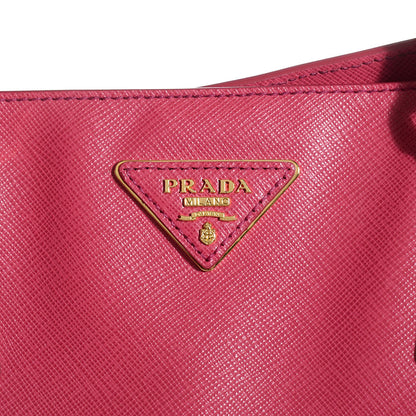 Prada Saffiano Lux Large Tote Peonia 9 of 9