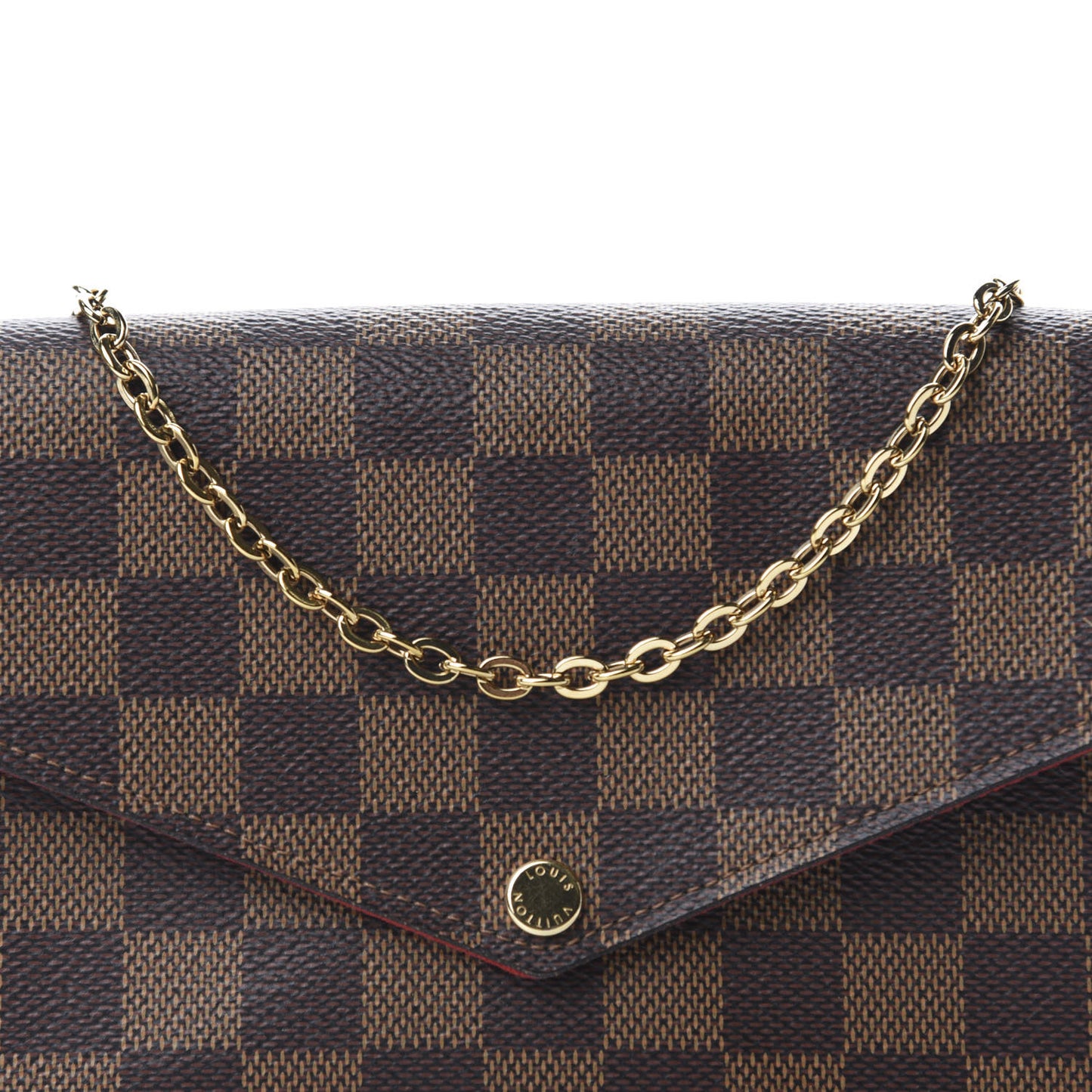 Damier Ebene Pochette Felicie Chain Wallet