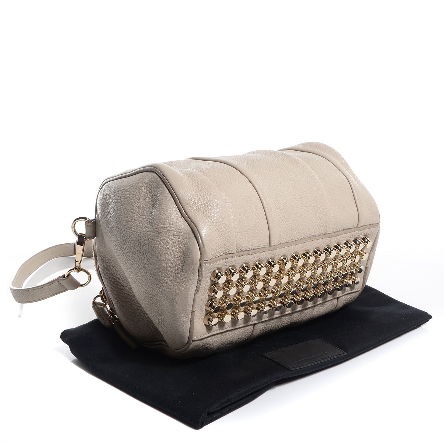 Alexander Wang Pebbled Leather Rockie Dune w Pale Gold Hardware 4 of 8
